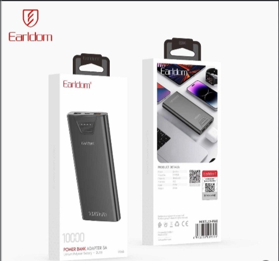 باور بانك Earldom ET-PB68 بقوة 10000mAh وتصميم مضغوط