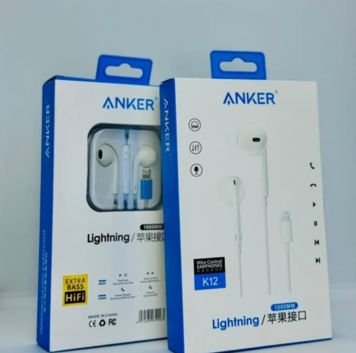  سماعة أذن سلكية ANKER K12 بمخرج Lightning (آيفون) ​