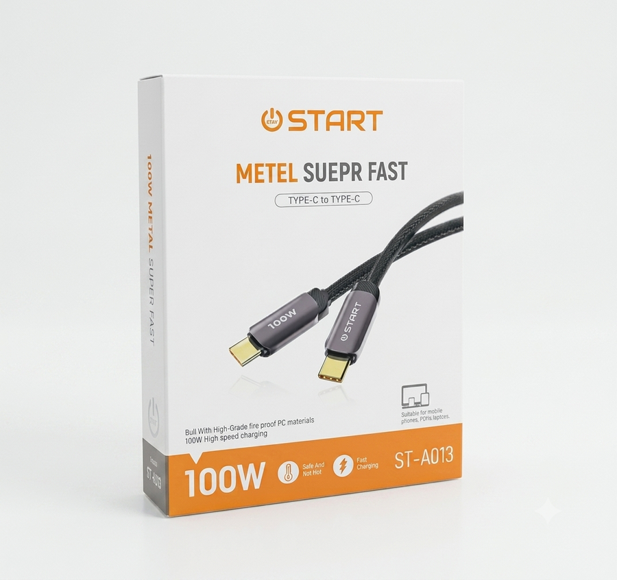 كابل شحن ونقل بيانات فائق السرعة من START (موديل ST-A013)
