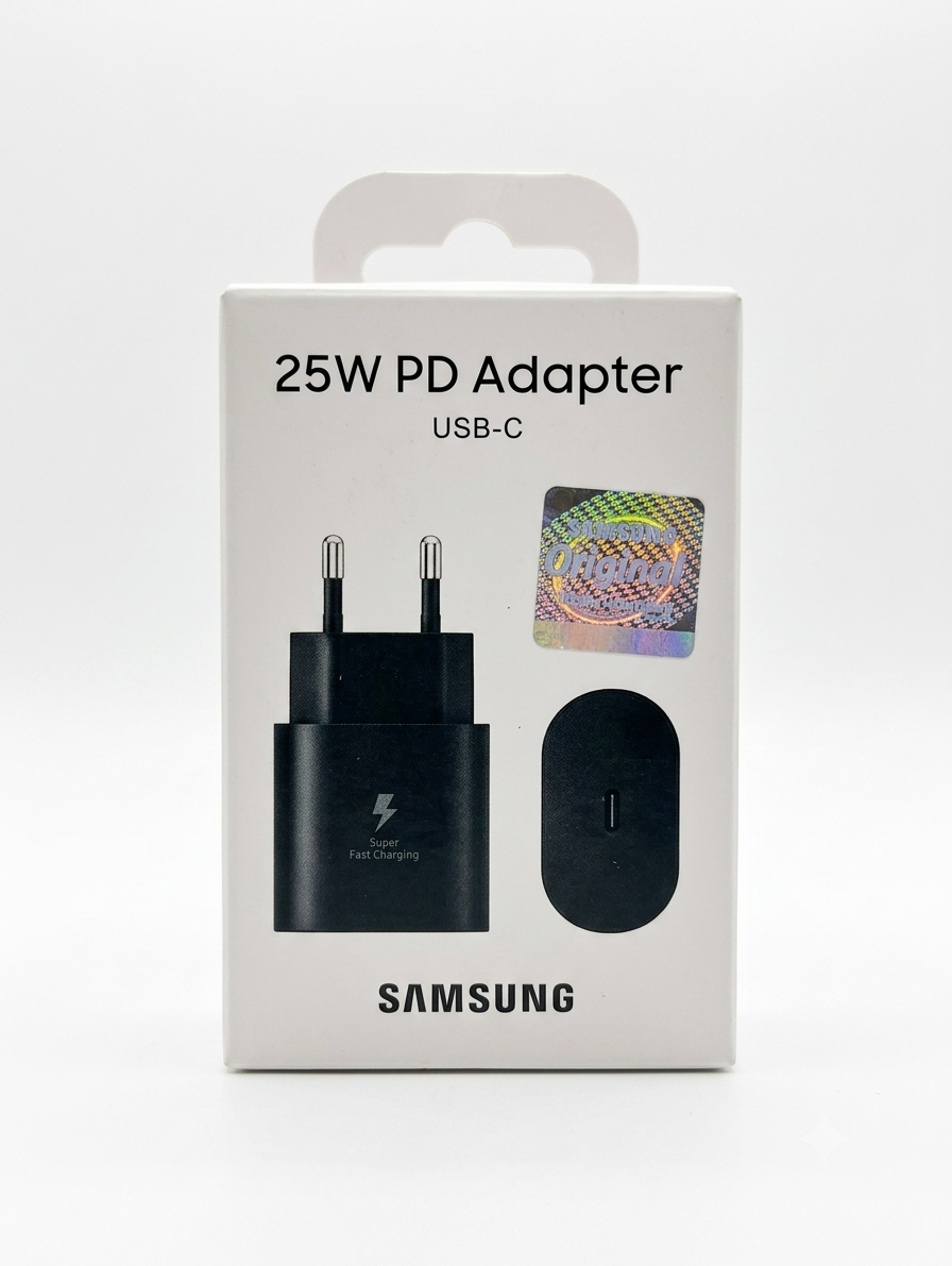 ​راس شاحن سامسونج (Adapter) بقدرة 25 واط بتقنية PD ومنفذ USB-C
