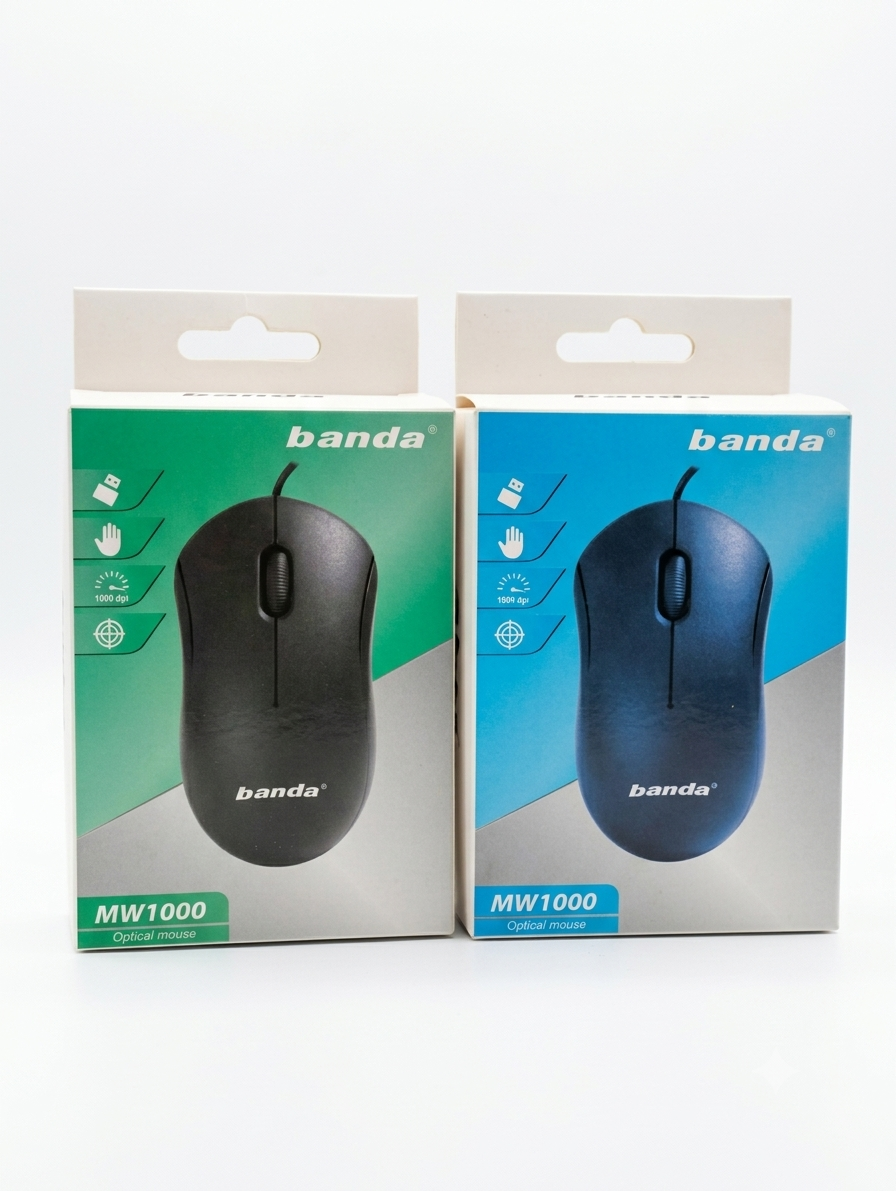 ماوس كمبيوتر ضوئي (Optical Mouse) من Banda موديل MW1000