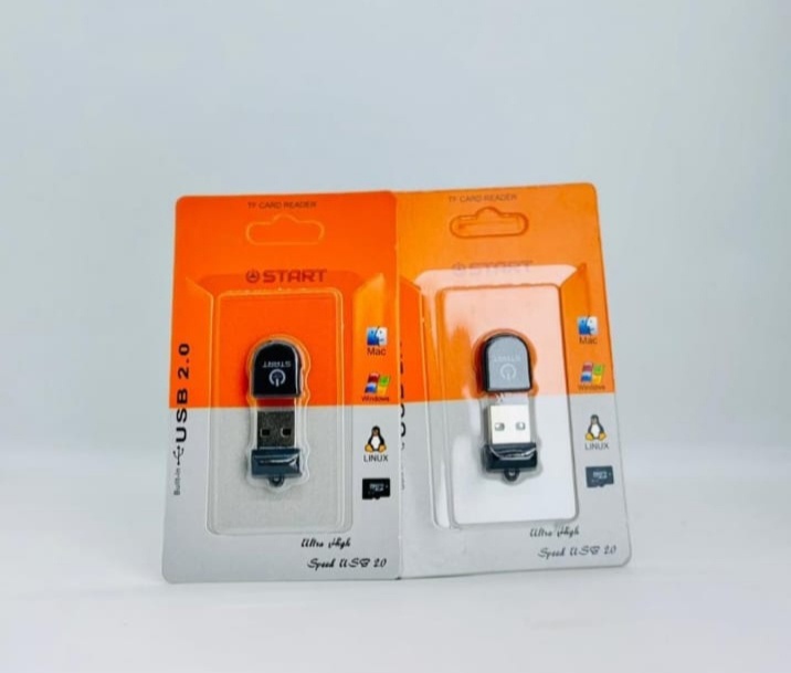 قارئ كروت ميموري وفلاشة متكامل USB 2.0 لنقل البيانات بسرعة عالية