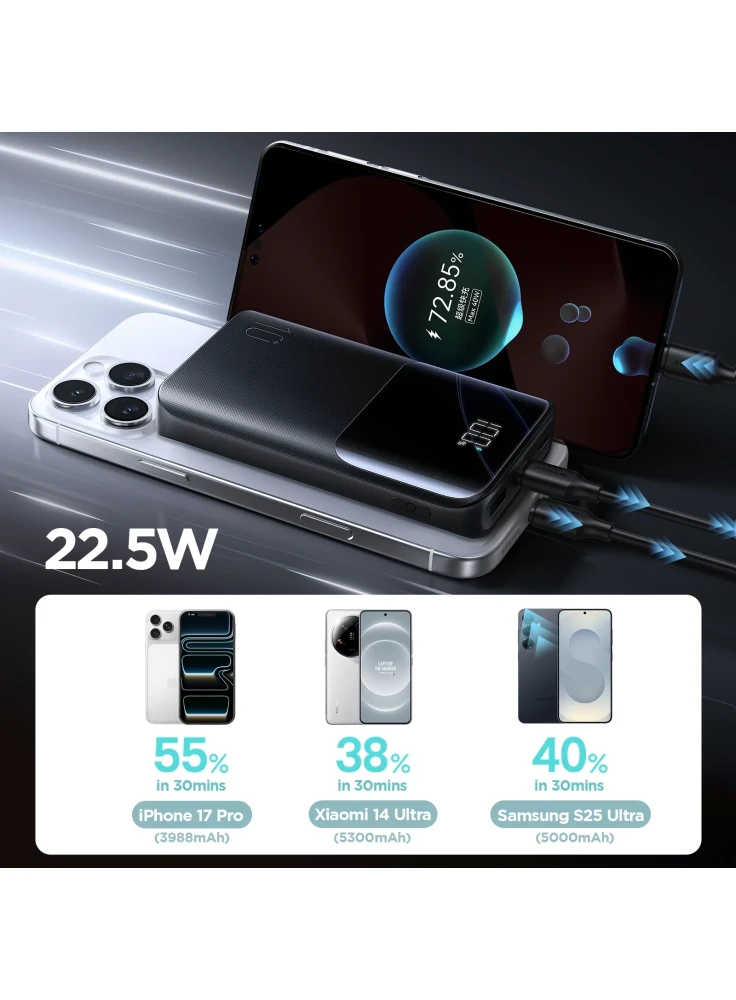 باور بانك JOYROOM JR-QP191 Mini سعة 10000mAh بقدرة 22.5W