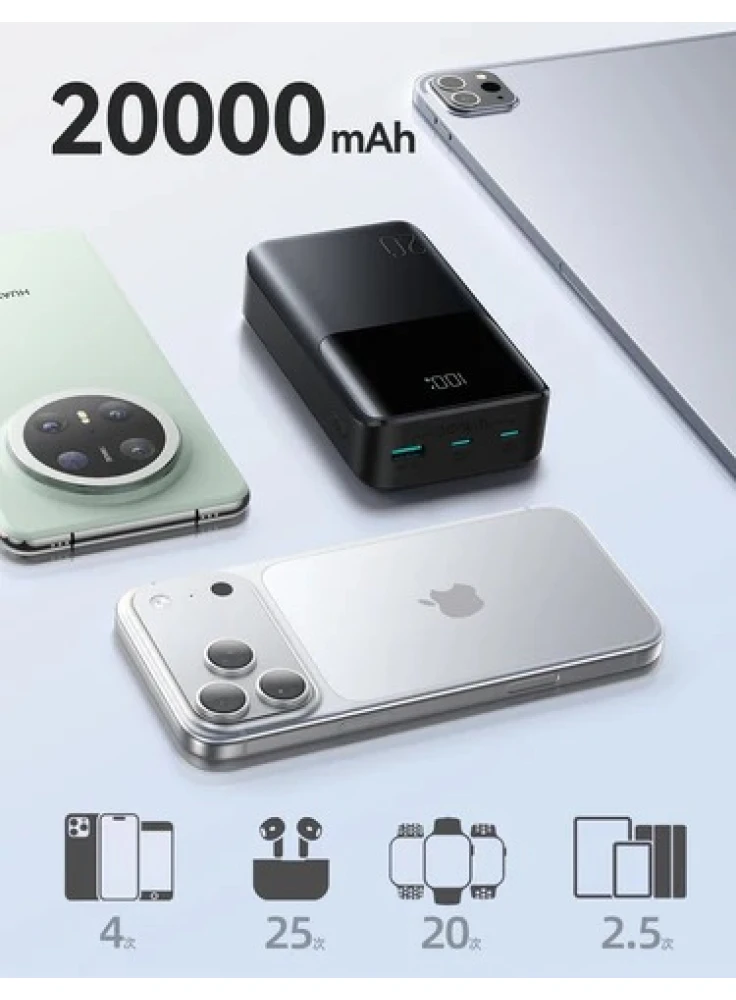 باور بانك JOYROOM JR-QP192 Mini سعة 20000mAh بقدرة 22.5W