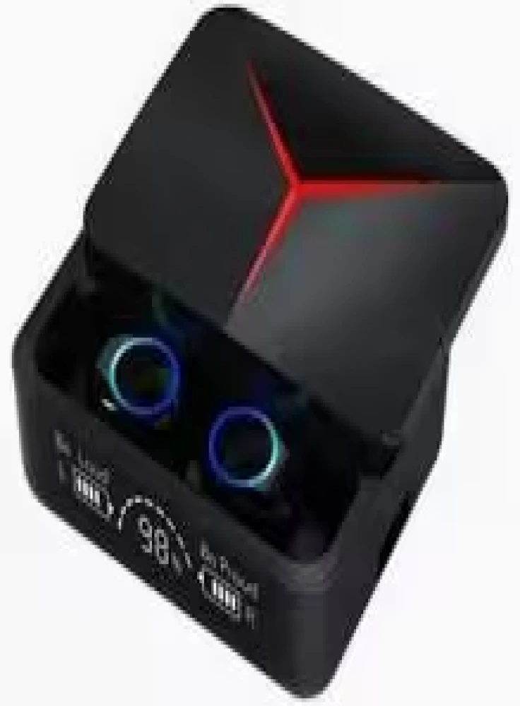 سماعة بلوتوث M90 Pro بشاشة ديجيتال وتصميم شفاف جذاب للجيمنج